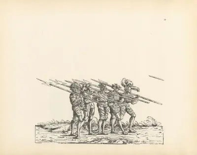 The Triumphs of the Emperor Maximilian I Pl.36 av Hans Burgkmair The Elder