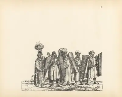 The Triumphs of the Emperor Maximilian I Pl.39 av Hans Burgkmair The Elder