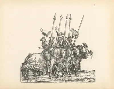 The Triumphs of the Emperor Maximilian I Pl.50 av Hans Burgkmair The Elder