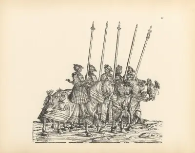 The Triumphs of the Emperor Maximilian I Pl.53 av Hans Burgkmair The Elder