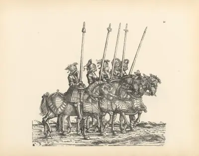 The Triumphs of the Emperor Maximilian I Pl.54 av Hans Burgkmair The Elder