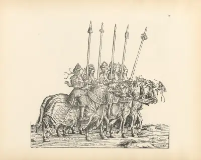 The Triumphs of the Emperor Maximilian I Pl.56 av Hans Burgkmair The Elder