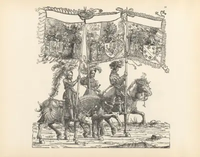 The Triumphs of the Emperor Maximilian I Pl.59 av Hans Burgkmair The Elder