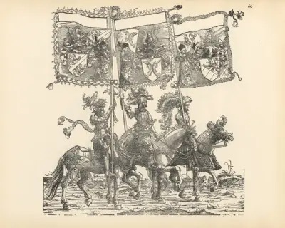 The Triumphs of the Emperor Maximilian I Pl.60 av Hans Burgkmair The Elder