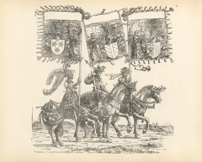 The Triumphs of the Emperor Maximilian I Pl.61 av Hans Burgkmair The Elder