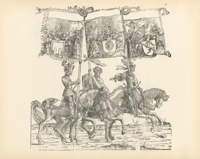 The Triumphs of the Emperor Maximilian I Pl.63 av Hans Burgkmair The Elder