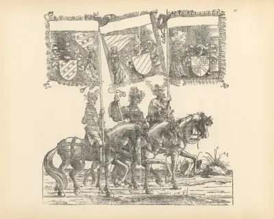 The Triumphs of the Emperor Maximilian I Pl.64 av Hans Burgkmair The Elder