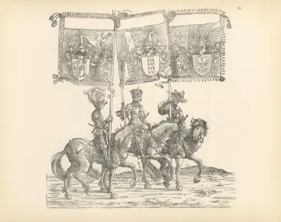 The Triumphs of the Emperor Maximilian I Pl.65 av Hans Burgkmair The Elder