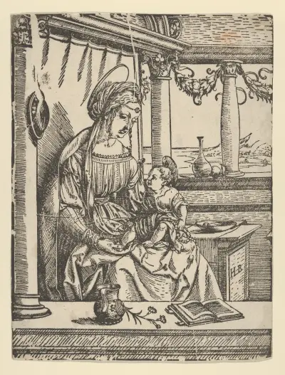 The Virgin Seated with the Child von Hans Burgkmair The Elder