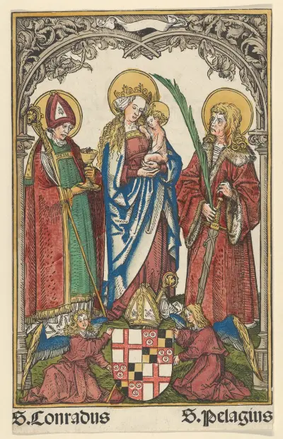 Madonnan med barnet och Konstanz skyddshelgon av Hans Burgkmair The Elder