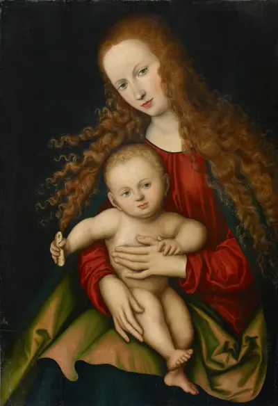 Virgin and Child, 1529 av Lucas Cranach the Elder