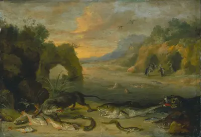 Water av Jan Van Kessel The Elder