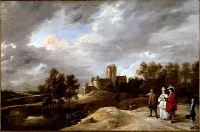 Ett slott och dess ägare av David Teniers The Younger