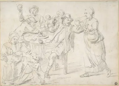 Eine feiernde Familie von David Teniers The Younger