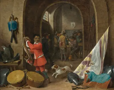Wnętrze wartowni, David Teniers The Younger