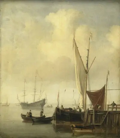 En hamn av Willem van de Velde the Younger