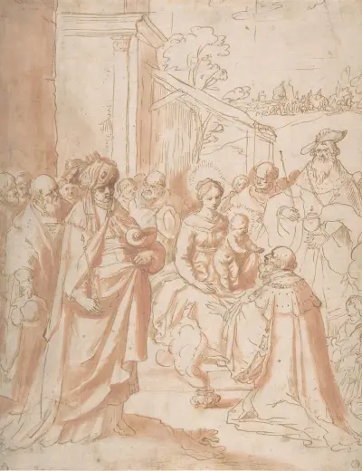 Adoration of the Magi av Frans Francken the Younger