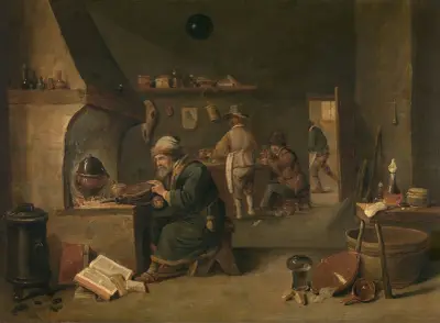 Alkemisten av David Teniers The Younger
