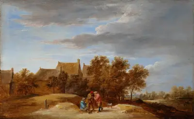 By the Wayside av David Teniers The Younger
