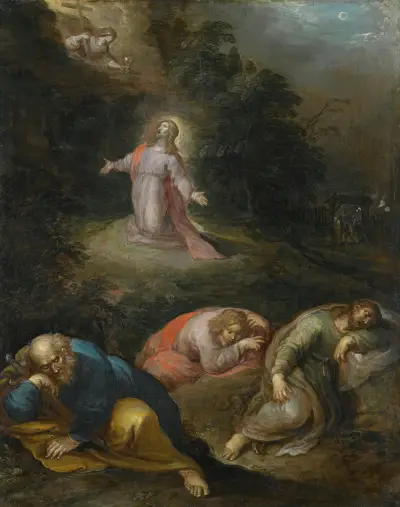 Christ In The Garden Of Olives av Frans Francken the Younger