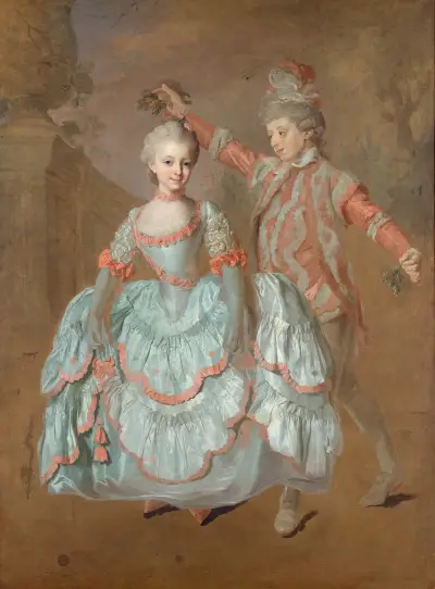 Dansande barn av Lorens Pasch the Younger