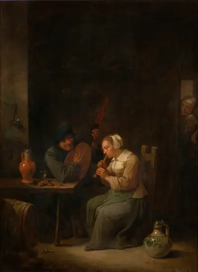 Duet av David Teniers The Younger