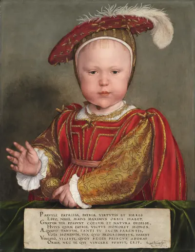 Edward VI as a Child (probably 1538) av Hans Holbein The Younger