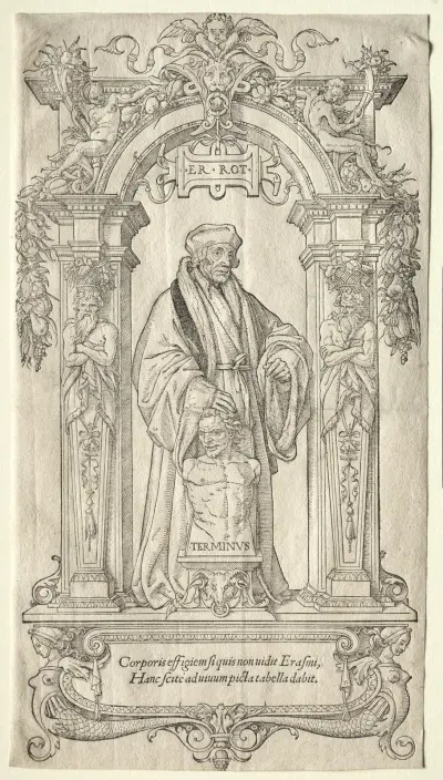 Erasmus of Rotterdam, 1520 av Hans Holbein The Younger