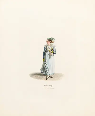 Fribourg. Costume de Cérémonie av Gabriel Lory the Younger