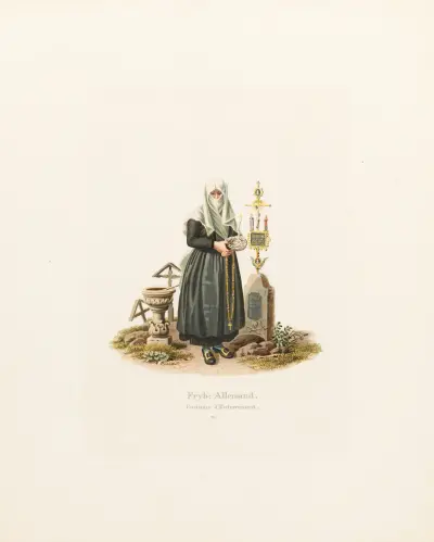 Fryb; Allemand. Kostym för begravning av Gabriel Lory the Younger