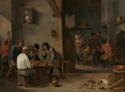 Game of Backgammon av David Teniers The Younger