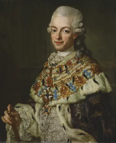 Gustav III, 1746-1792 av Lorens Pasch the Younger