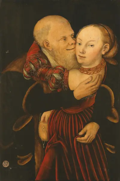 Ill-Matched Lovers av Lucas Cranach the Younger