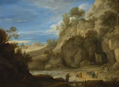 Landskap med zigenarläger av David Teniers The Younger