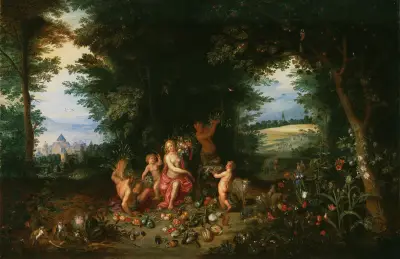 Landscape With Ceres (Allegory of Earth) av Jan Brueghel the Younger