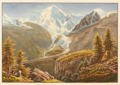 Mont Rosa av Gabriel Lory the Younger