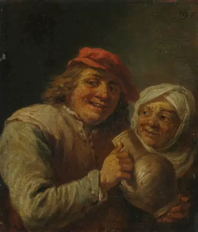 Alter Mann und Frau von David Teniers The Younger