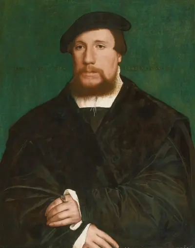 Portrait of a Hanseatic Merchant av Hans Holbein The Younger
