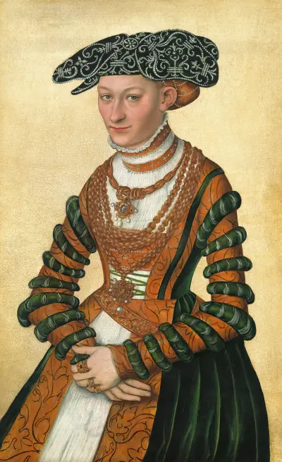 Portrait Of A Lady av Lucas Cranach the Younger