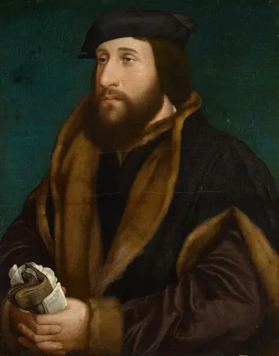 Portrait of an Englishman or Scotsman av Hans Holbein The Younger