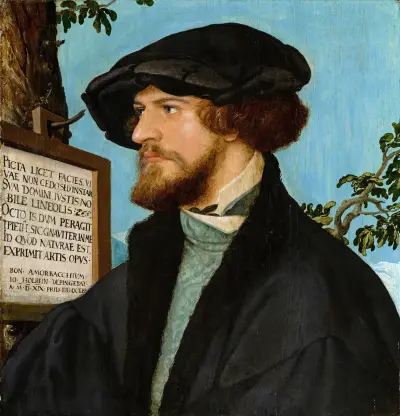 Portrait of Bonifacius Amerbach av Hans Holbein The Younger