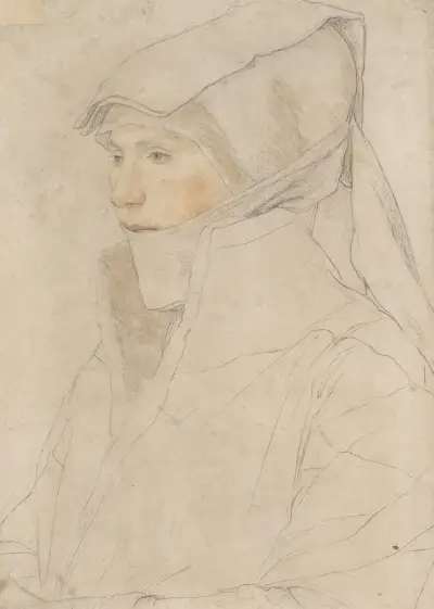Portrait of Dorothea Meyer, née Kannengiesser av Hans Holbein The Younger