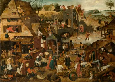 Proverbs av Pieter Brueghel The Younger