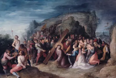 Vägen till Golgata av Frans Francken the Younger