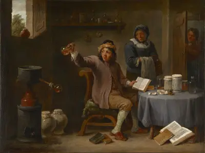 The Consultation av David Teniers The Younger