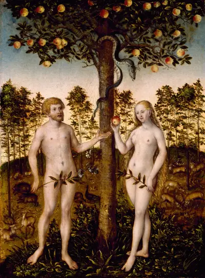 The Fall of Man av Lucas Cranach the Younger