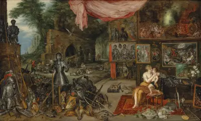 De fem sinnena: Känseln av Jan Brueghel the Younger