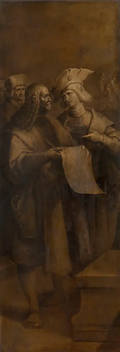 The Four Crowned Martyrs at Work av Frans Francken the Younger