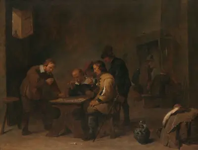 The Gamblers av David Teniers The Younger