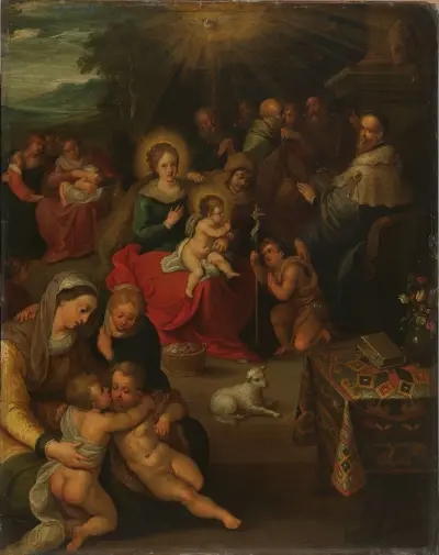 The Holy Kinship av Frans Francken the Younger